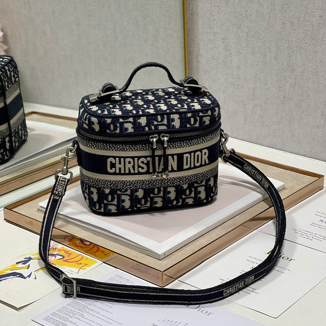 CROSSBODY MINI 18 VANITY CASE IN BLACK MONOGRAM OBLIQUE JACQUARD