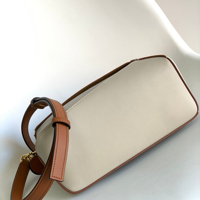 LOEWE 26S PUZZLE EDGE BAG 24 IN LIGHT TAUPE CALFSKIN