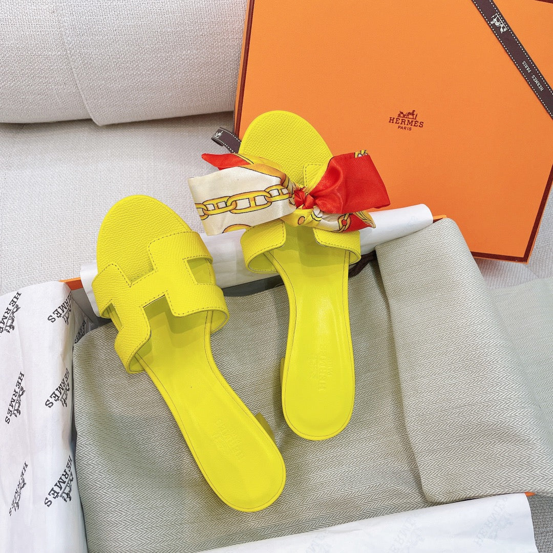 0asis Sandal Epsom Calfskin Lemon