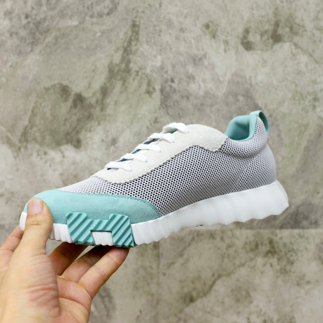 HM BOUNCING SNEAKER SKY AND GRAY BREATHABLE FABRIC