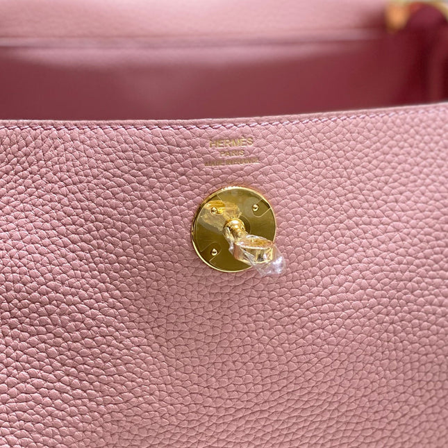 HM LINDY 26 BAG IN BABY PINK TOGO LEATHER GOLD HARDWARE