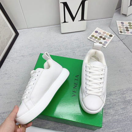 BOTTEGA VENETA 26S PILLOW SNEAKERS IN WHITE CALFSKIN
