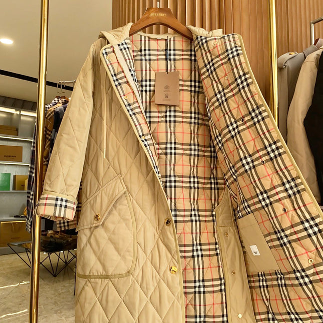 BURBERRY 25S LONG HOODED COAT 062