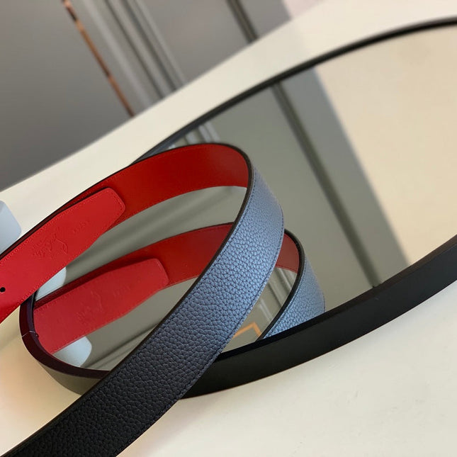CL BELT 35MM IN BLACK CALFSKIN 566230