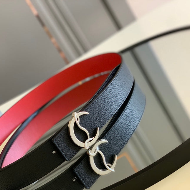 CL BELT 35MM IN BLACK CALFSKIN 566231