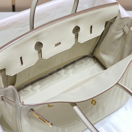 HM BIRKIN 35CM BAG WHITE CALFSKIN GOLD HARDWARE