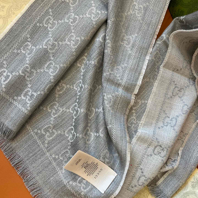 GUCCI 25S SCARF 180 IN WOOL 644856