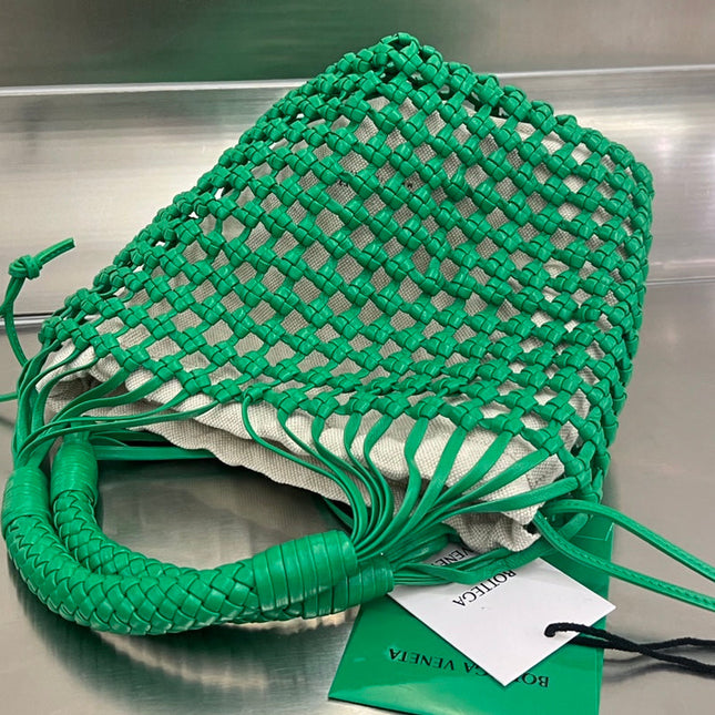 CAVALLINO 23 BAG IN GREEN LAMBSKIN