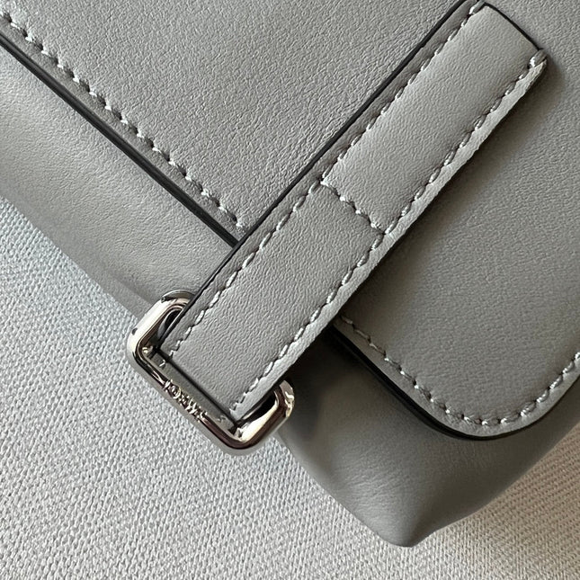 LOEWE 26S CROSSBODY BAG 24.5 IN LIGHT GREY CALFSKIN