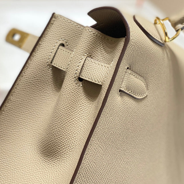 KELLY 28CM IN TRENCH EPSOM CALFSKIN GOLD HARDWARE