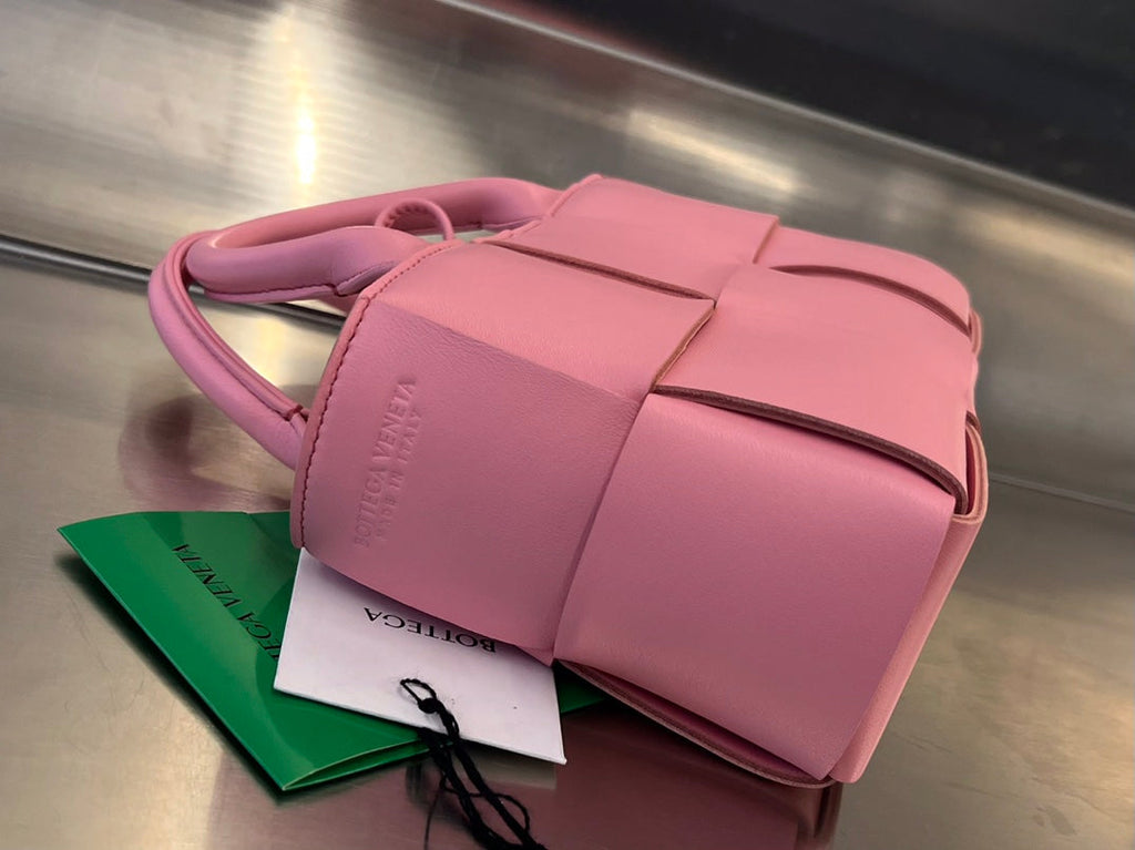 CANDY ARCO TOTE 20 IN BLUSH PINK CALFSKIN