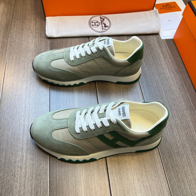 HM TRAIL SNEAKER STONE AND LIGHT GRAY CANVAS