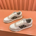 CD B27 LOW-TOP SNEAKER GRAY-BEIGE CALFSKIN