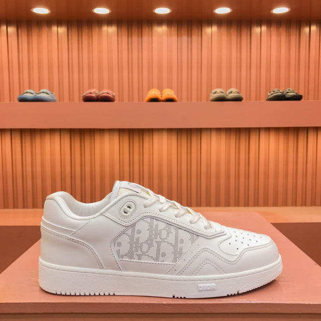 CD B27 LOW-TOP SNEAKER WHITE MESH CALFSKIN