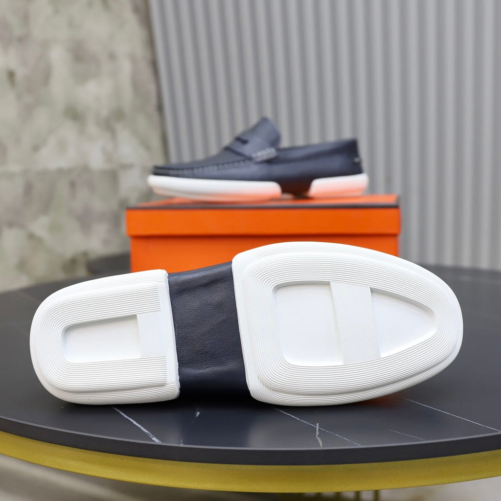 HM GUILLAUME LOAFER NAVY CALFSKIN
