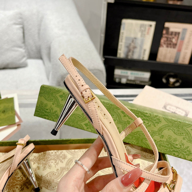 HIGH HEEL 65MM IN TAN BEIGE CALFSKIN WITH RED HEART