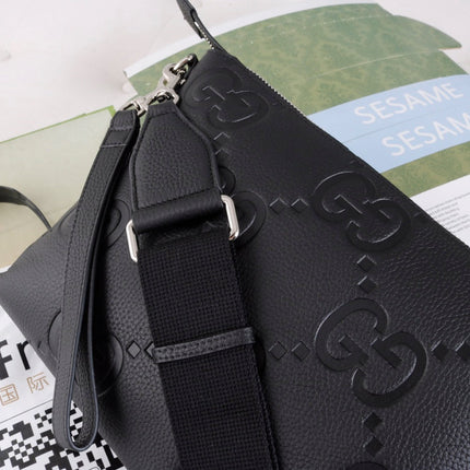 GUCCI 26S CROSSBODY BAG 31 IN BLACK CALFSKIN