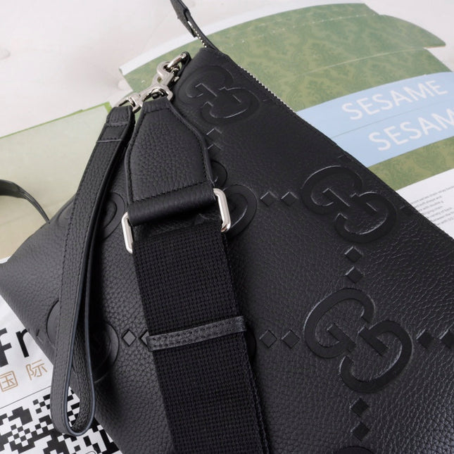 GUCCI 26S CROSSBODY BAG 31 IN BLACK CALFSKIN