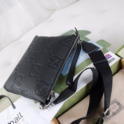 GUCCI 26S CROSSBODY BAG 31 IN BLACK CALFSKIN