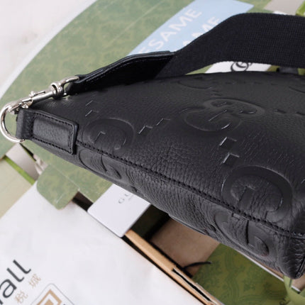 GUCCI 26S CROSSBODY BAG 31 IN BLACK CALFSKIN