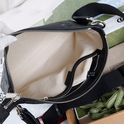 GUCCI 26S CROSSBODY BAG 31 IN BLACK CALFSKIN