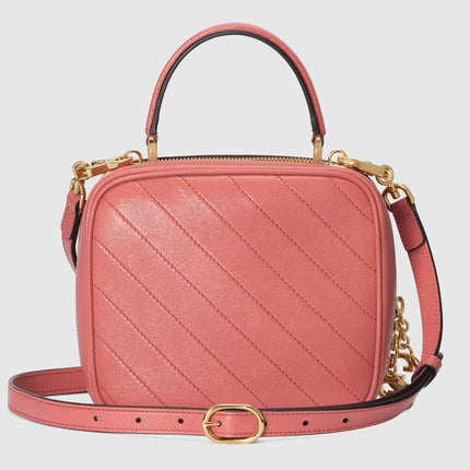 GUCCI 26S TOP HANDLE BAG 17 IN PINK CALFSKIN