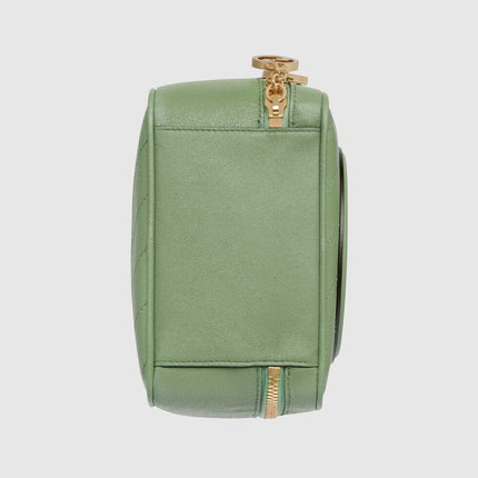 GUCCI 26S TOP HANDLE BAG 17 IN LIGHT GREEN CALFSKIN