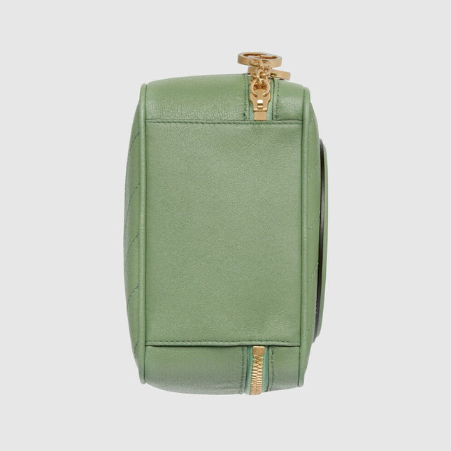 GUCCI 26S TOP HANDLE BAG 17 IN LIGHT GREEN CALFSKIN
