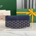 INSERT LOUISE 21 IN GUNPOWDER BLUE GOYARDINE CANVAS
