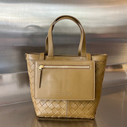 FLIP FLAP 23 BAG IN CARAMEL BROWN LAMBSKIN