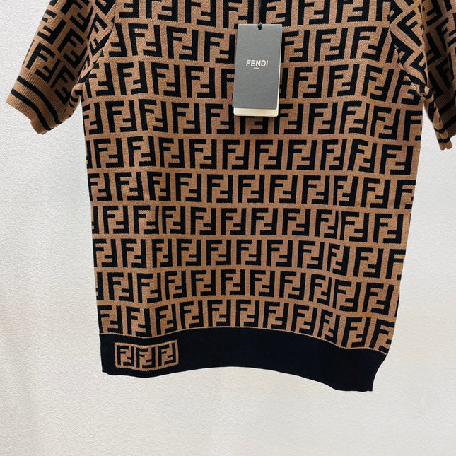 FENDI 26S SHORT SLEEVE KNIT T-SHIRT 126