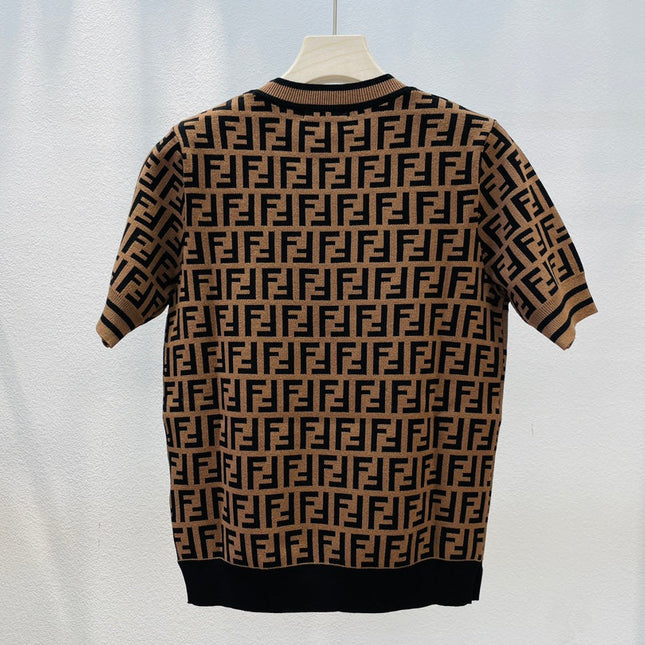 FENDI 26S SHORT SLEEVE KNIT T-SHIRT 126