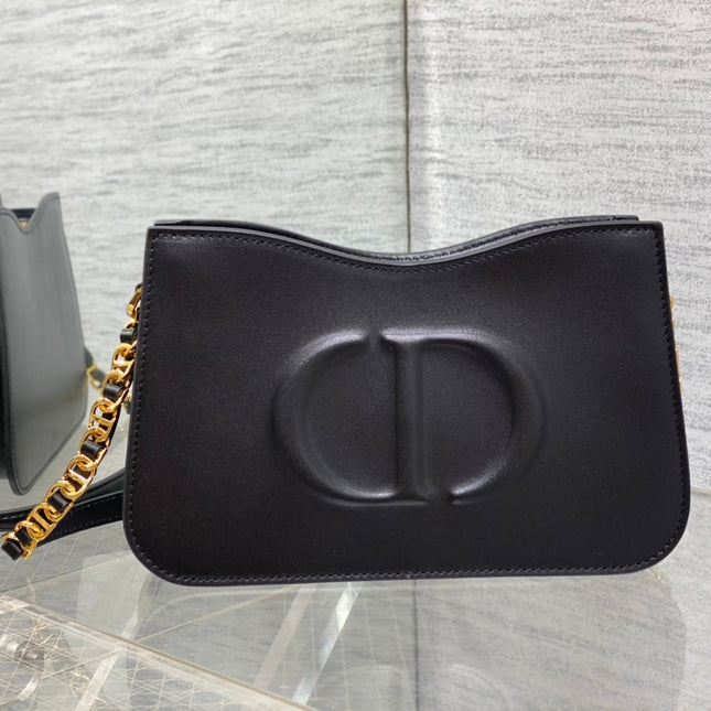 HOBO SIGNATURE 23  BAG IN BLACK LAMBSKIN