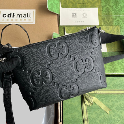 GUCCI 26S CROSSBODY BAG 23 IN BLACK CALFSKIN