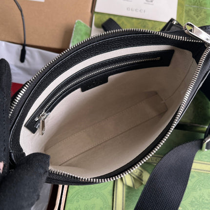 GUCCI 26S CROSSBODY BAG 23 IN BLACK CALFSKIN