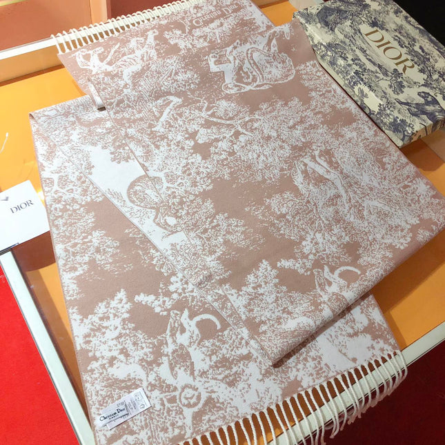 DIOR 26S SCARF 200CM IN CASHMERE 123456