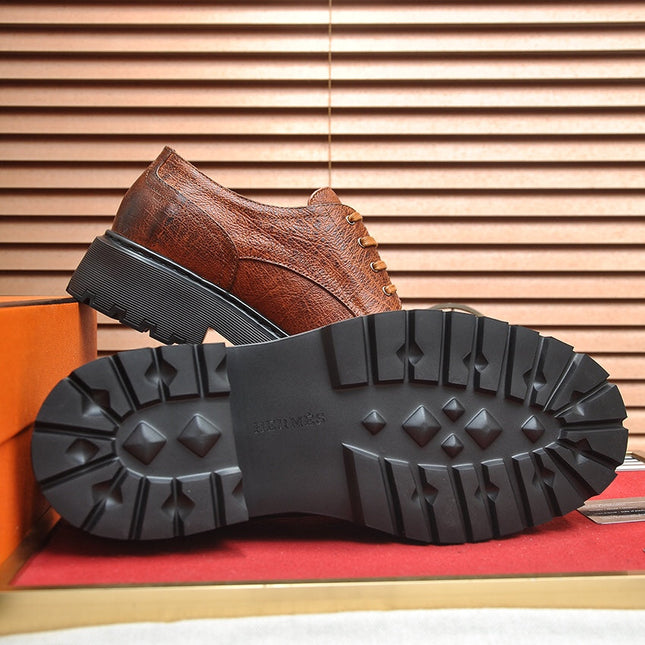 HM DANIEL TRAMPING SHOE BRONZE WRINKLE CALFSKIN