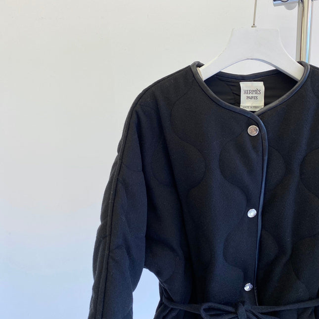 HERMES 25S REVERSIBLE SHORT COTTON COAT 129