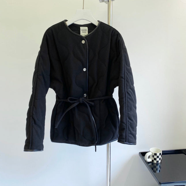 HERMES 25S REVERSIBLE SHORT COTTON COAT 129