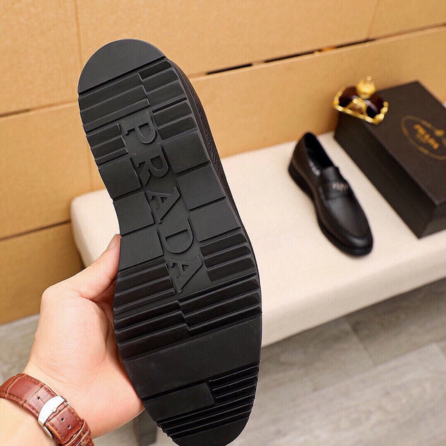 PRA LOAFER IN SIENNA BROWN GRAINED CALFSKIN