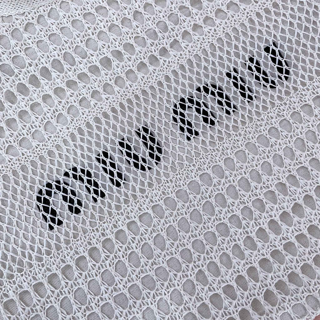 IVY TOTE BAG 40 IN WHITE MESH