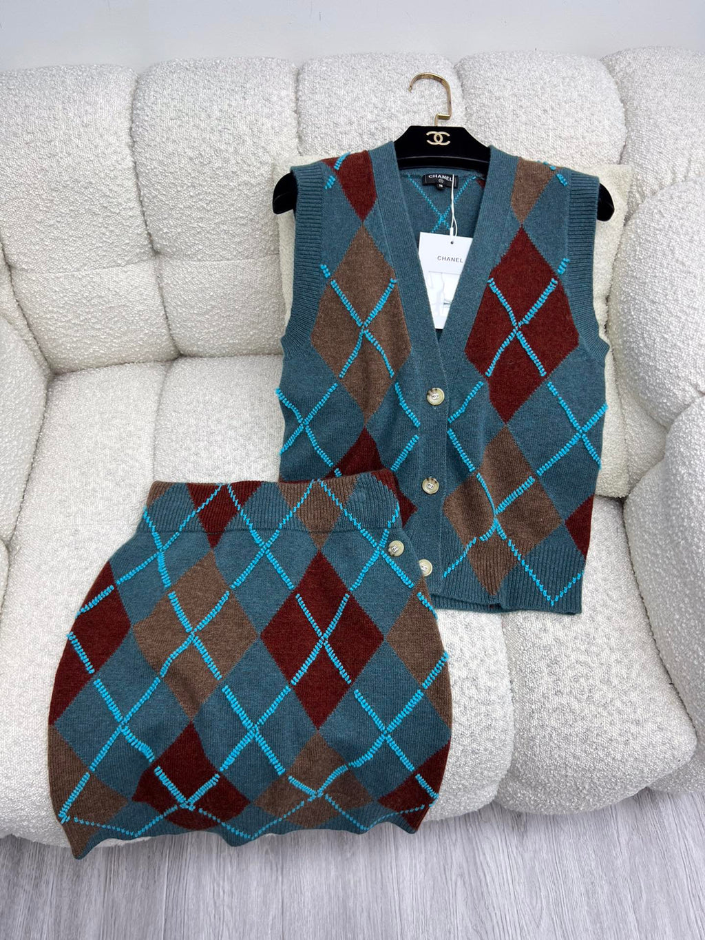 CHANEL 25S SET KNIT VEST STYLE 255