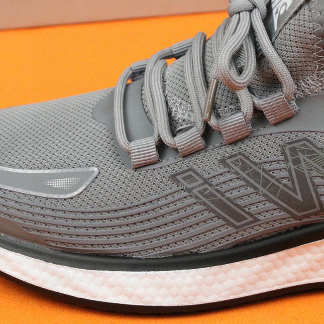 PRA SNEAKER IN LIGHT GREY BREATHABLE KNIT FABRIC