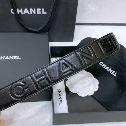 CHANEL 26S BELT 30 MM IN BEIGE CALFSKIN 670904