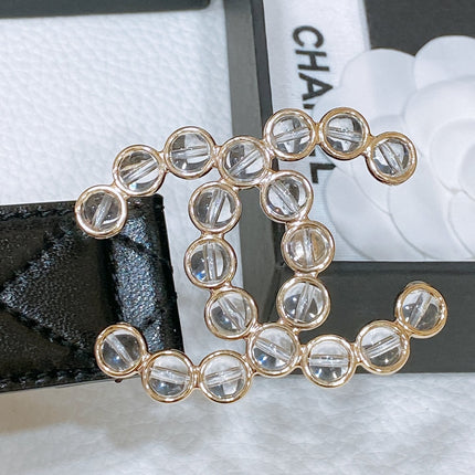CHANEL 26S BELT 30 MM IN BEIGE CALFSKIN 670904