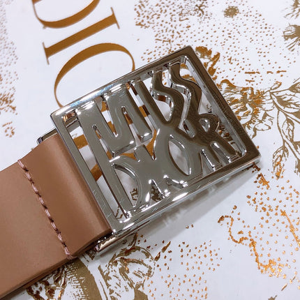 DIOR 26S BELT 25 MM IN BROWN CALFSKIN 655081