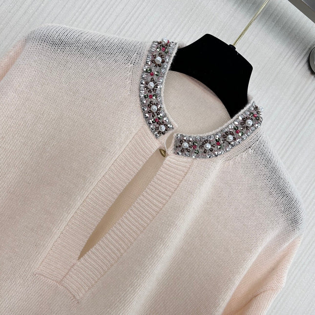 VALENTINO 26S LONG-SLEEVE KNIT SWEATER 446