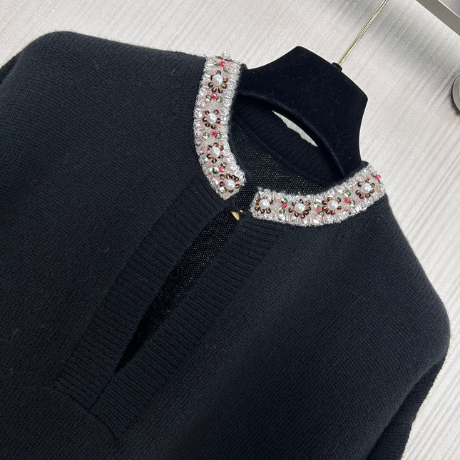 VALENTINO 26S LONG-SLEEVE KNIT SWEATER 445