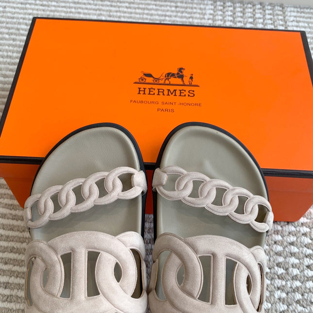 HM 26S EXTRA SANDAL IN NUDE CALFSKIN AND SUEDE