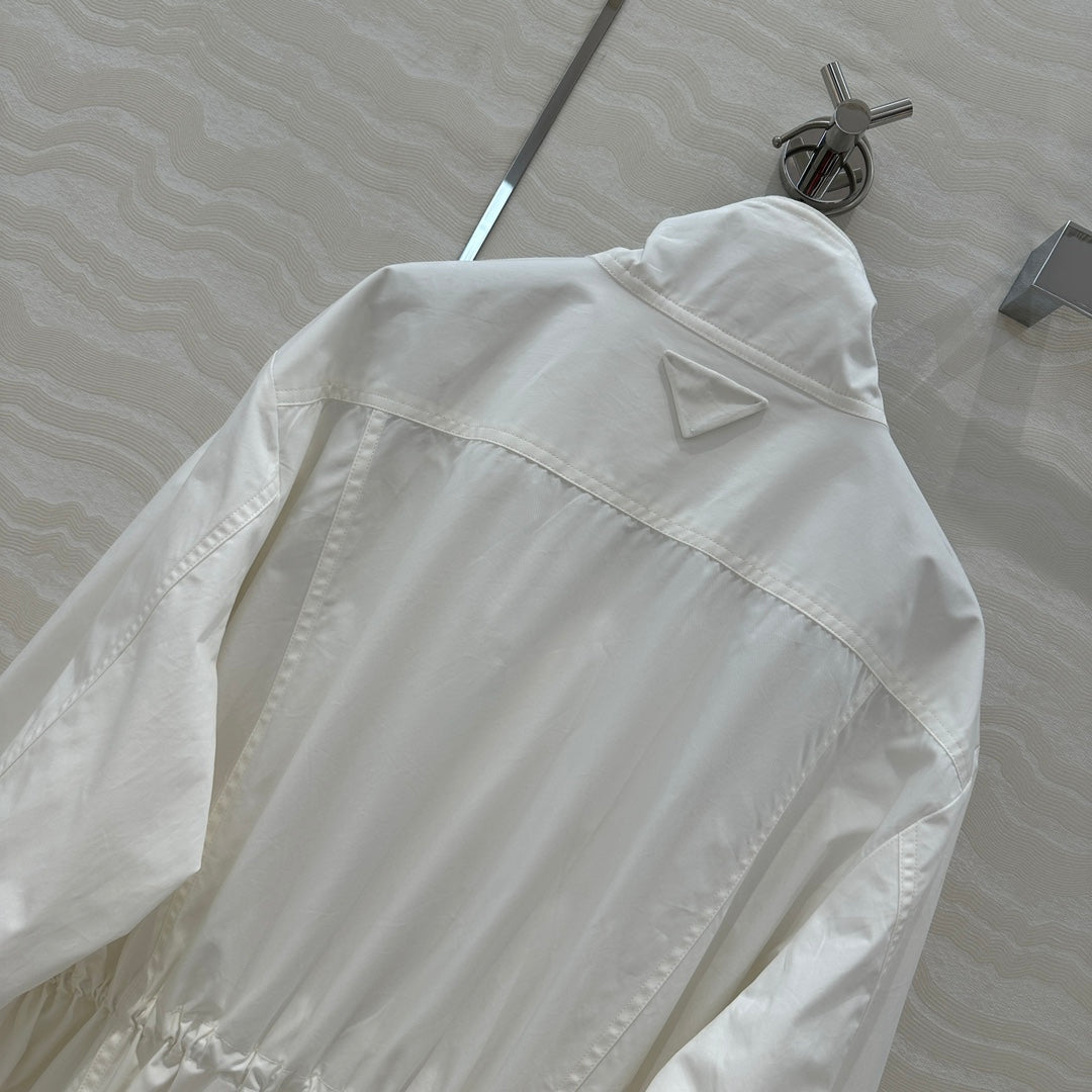 PRADA WINDBREAKER JACKET WITH TRIANGULAR POCKETS 276314
